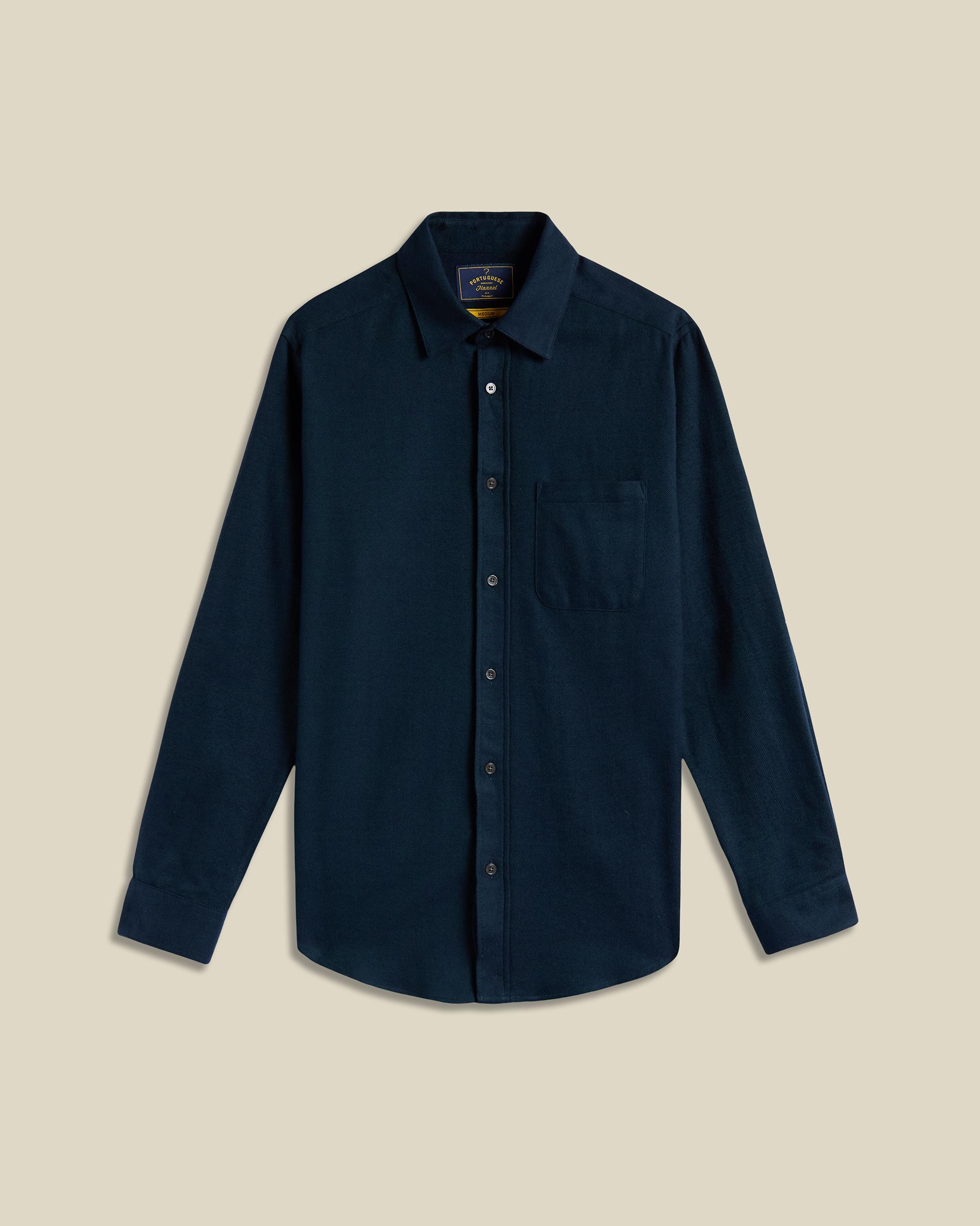 Portuguese Flannel Espiga Green Herren Hemd Baumwolle grün